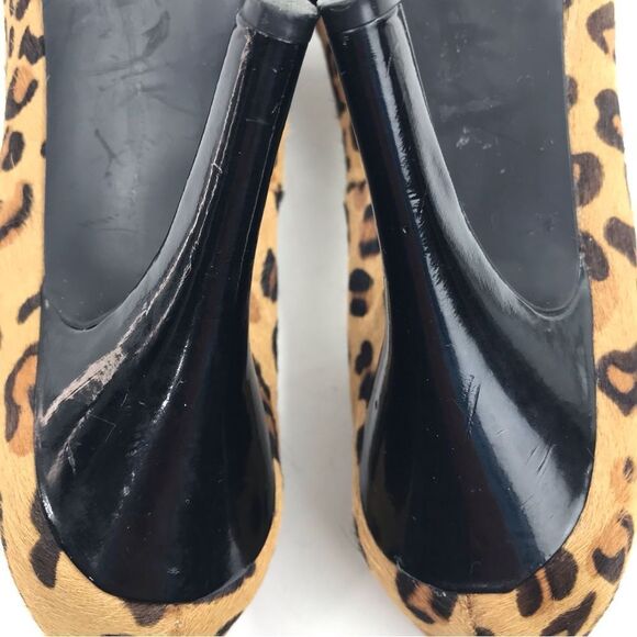 Alfani Animal Leopard Print Calf Hair Closed Toe Pump Heels - Picture 12 of 13